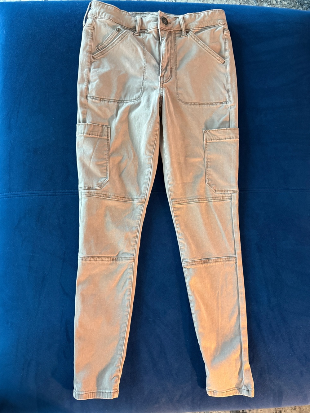 American Eagle Slim Cargo Pants in Light Khaki
